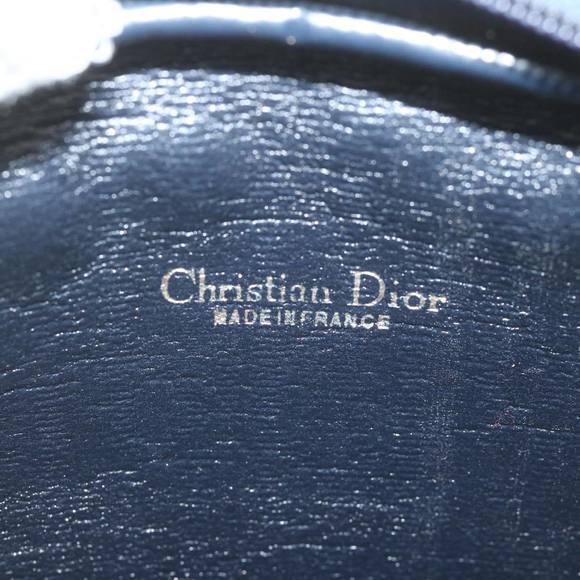 Christian Dior Trotter Canvas Chain Shoulder Bag Navy Auth yk9686 - Picture 11 of 16
